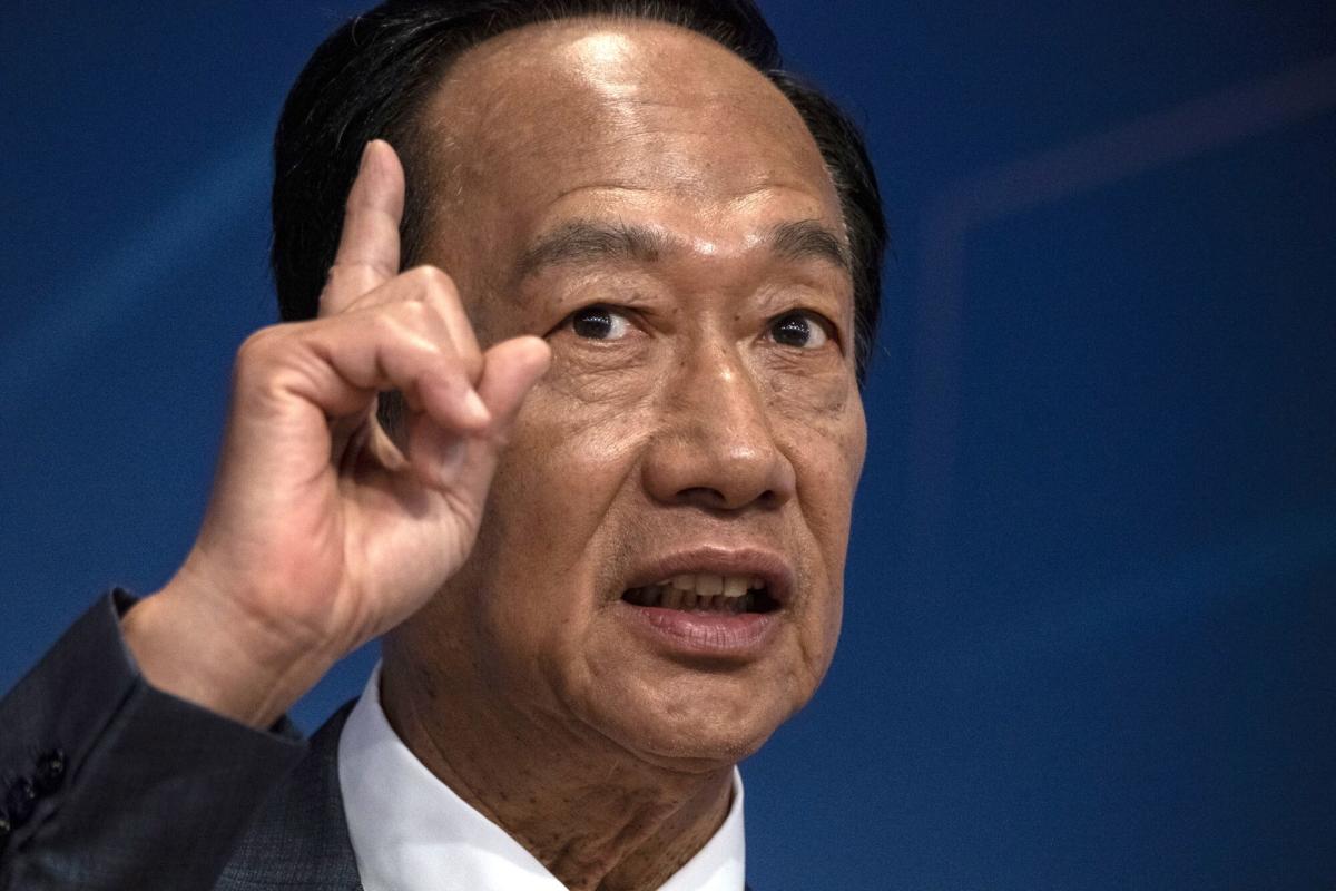 Terry Gou says the Apple and Tesla links mean China can't pressure his business